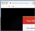 Your ANTIVIRUS Subscription Has Expired POP-UP Betrug