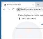 Thedailyrobotcheck.site Werbung
