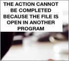 BEHEBEN: Aktion kann nicht abgeschlossen werden, da die Datei in einem anderen Programm geöffnet ist