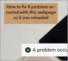 Wie beheben Sie das Problem 'A Problem Occurred With This Webpage So It Was Reloaded'?