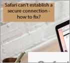 Safari kann keine sichere Verbindung herstellen - Wie kann das behoben werden?