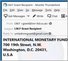 INTERNATIONAL MONETARY FUND (IMF) E-Mail-Betrug