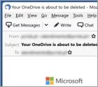 Your OneDrive Is Inactive And Will Soon Be Deleted E-Mail-Betrug
