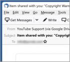 YоuTubе Suppоrt Shared An Item E-Mail-Betrug