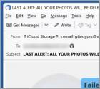 Your iCloud Photos And Videos Will Be Deleted E-Mail-Betrug