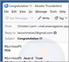 Microsoft And AOL Sweepstakes Email Betrug