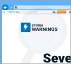 Storm Warnings Werbung