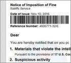 Notice Of Imposition Of Fine Scam