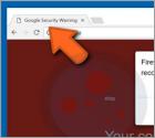 Google Security Warning Schwindel