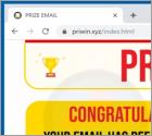 PRIZE EMAIL POP-UP Betrug