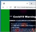 Covid19 Warning Alert POP-UP Betrug