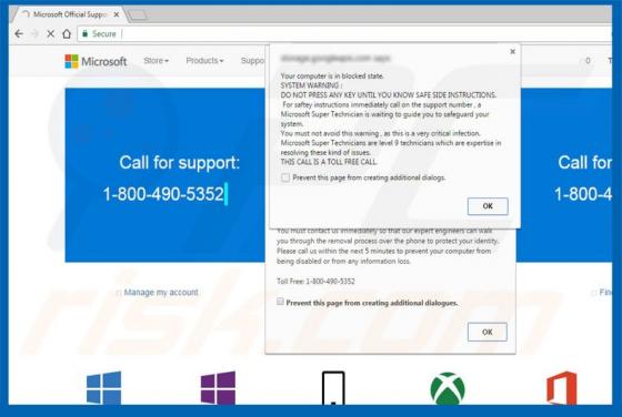 Your Computer Is In Blocked State Betrug