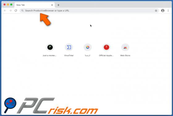 Search.productivebrowser.com Weiterleitung (Mac)