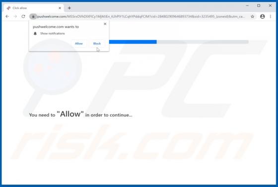 Pushwelcome.com Werbung