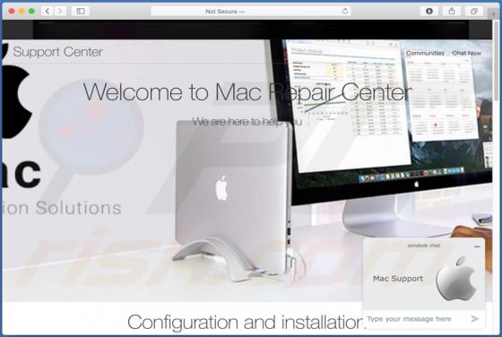 Mac Repair Center POP-UP Betrug (Mac)