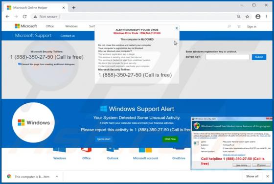 Windows Error Code: WIN.DLL0151930 POP-UP Betrug