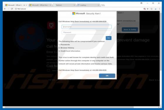 Microsoft Security Alert Betrug