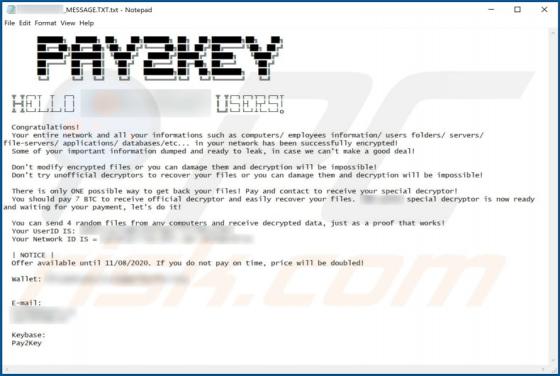 Pay2Key Ransomware