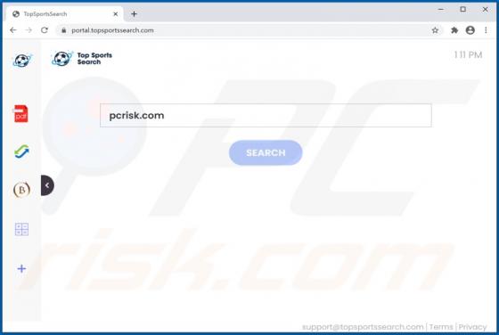 TopSportsSearch Browserentführer