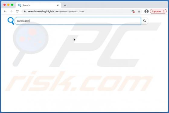 Searchnewshighlights.com Weiterleitung (Mac)
