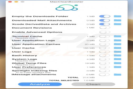 MacCleanBooster unerwünschte Anwendung (Mac)