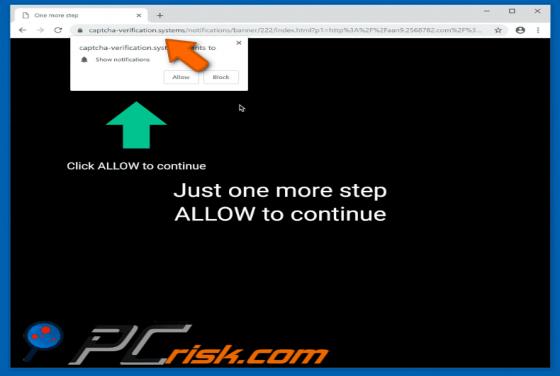 Captcha-verification.systems POP-UP Weiterleitung