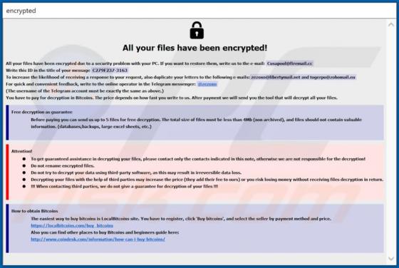 Acuna Ransomware