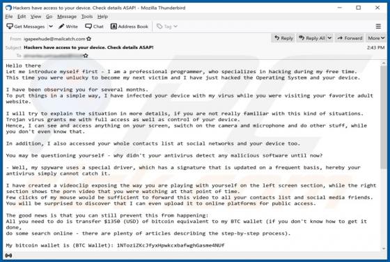 I Am A Professional Programmer Who Specializes In Hacking E-Mail-Betrug