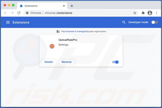 OpticalRatePro Browserentführer (Mac)