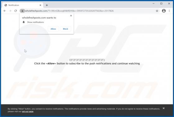 Wholefreshposts.com Werbung