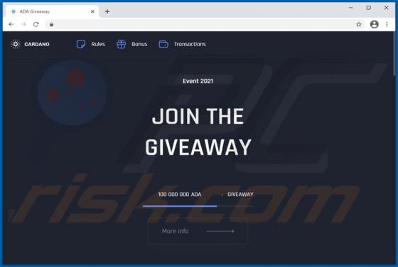 Cardano Giveaway Betrug