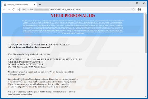 Datalock Ransomware