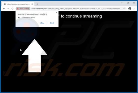 Awesomenewspush.com Werbung