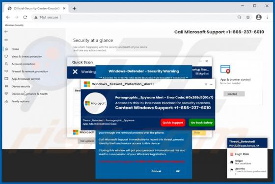 Access To This Pc Has Been Blocked For Security Reasons POP-UP Betrug