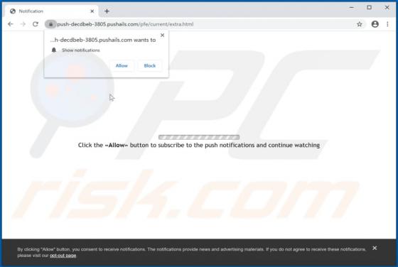 Pushails.com Werbung