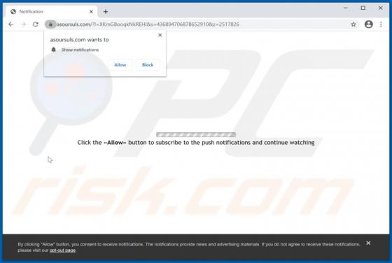 Asoursuls.com Werbung