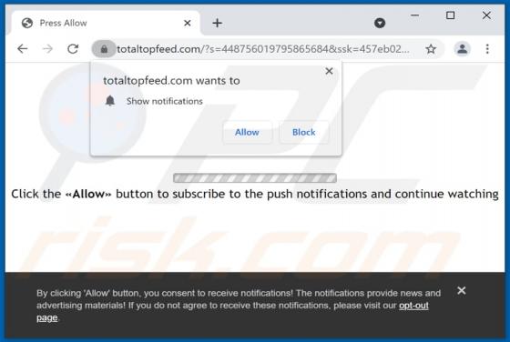Totaltopfeed.com Werbung