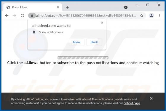 Allhotfeed.com Werbung