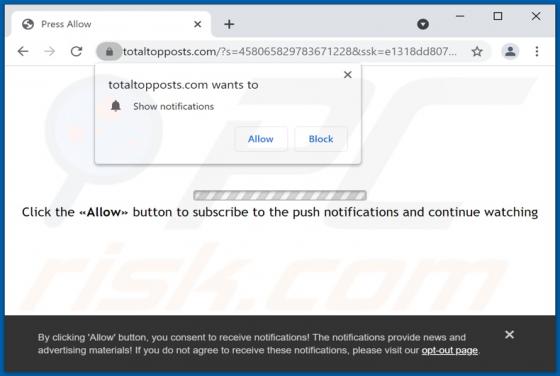 Totaltopposts.com Werbung