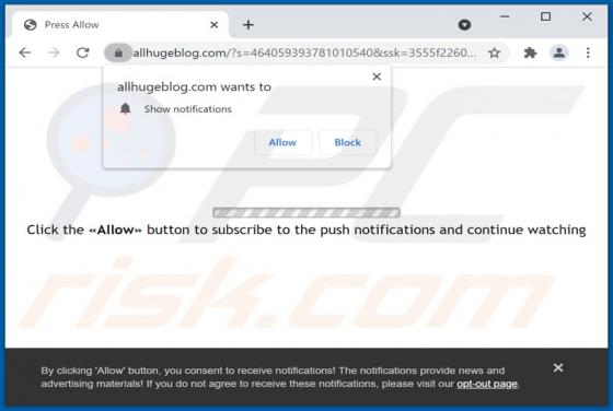 Allhugeblog.com Werbung