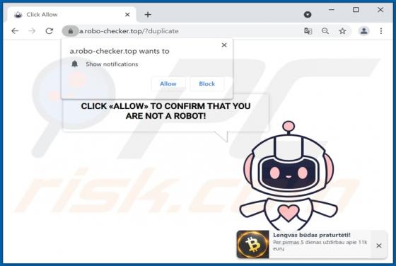 Robo-checker.top Werbung
