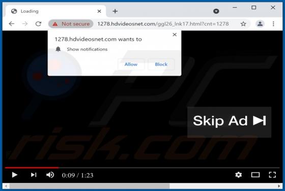 Hdvideosnet.com Werbung