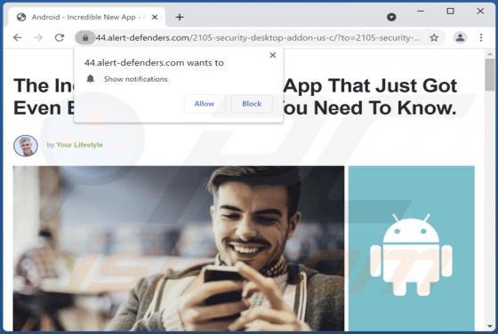 Alert-defenders.com Werbung