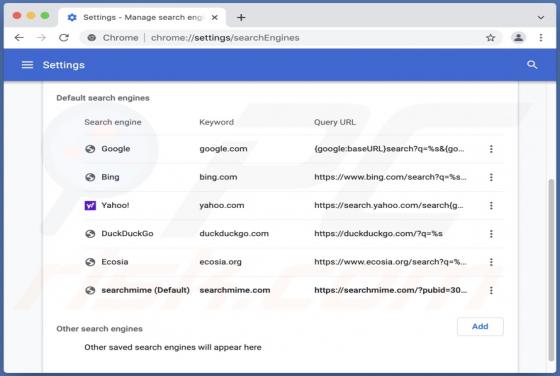 Searchmime.com Weiterleitung (Mac)