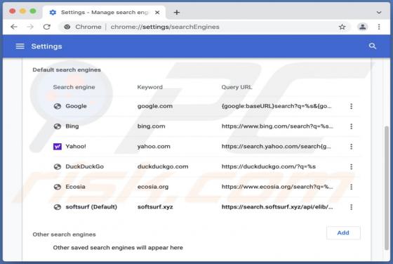 Search.softsurf.xyz Weiterleitung (Mac)