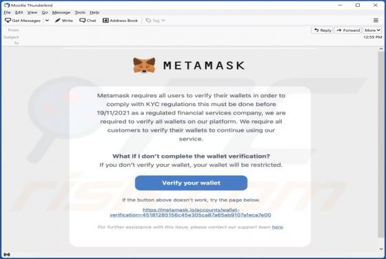 MetaMask Email-Betrug