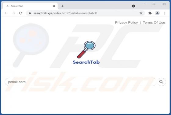 SearchTab Default Search Browserentführer