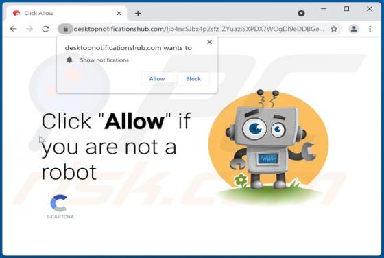 Desktopnotificationshub.com Werbung