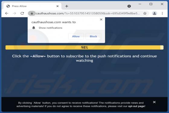 Cauthaushoas.com Werbung