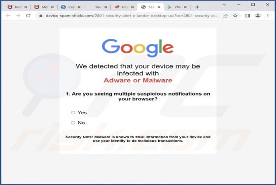 Chrome Is Infected With Trojan:SLocker POP-UP Betrug